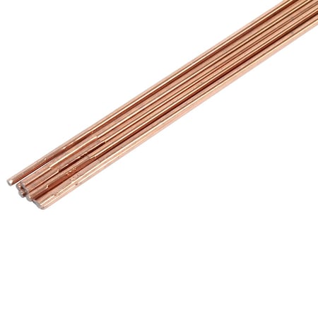 Forney Brazing, TIG, Steel Rod, 1/8 in x 18 in, 10 Rods 42327